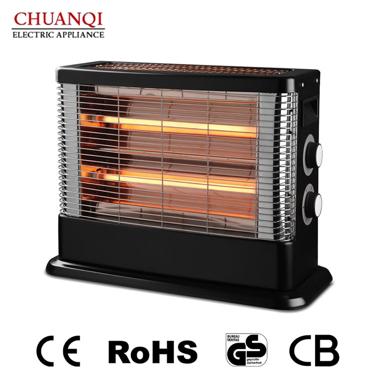 Riscaldatore al quarzo da 1800 W a 3 tubi con termostato